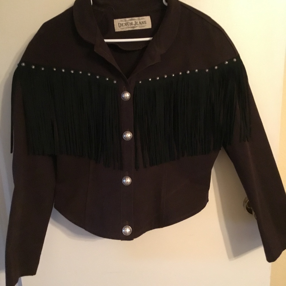 Western Denim Fringe Jacket